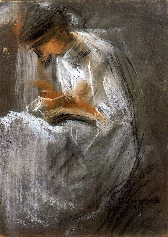 Donna giovane che legge